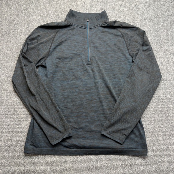 Lululemon Other - Lululemon Metal Vent Tech 1/2 Zip 2.0 Mens Blue Black Heathered Pullover Large